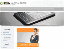 Tablet Screenshot of knihynastiahnutie.sk